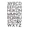12 Packs: 86 ct. (1,032) Black Glitter Block Alphabet Stickers by Recollections™